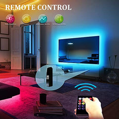 TV LED Backlight, 8ft TV Light Strip for 32" TV LED Light Strip USB with Remote Control, TV LED Lights Music Sync RGB Gaming Bedroom Room HDTV Mood Lighting