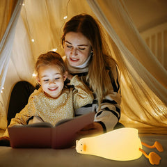 Led Children Night Light Duckling Rechargeable Lamp USB Silicone Squishy Sleeping Bedroom Desktop Decor Lamp Child Holiday Gift