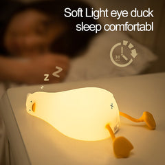 Led Children Night Light Duckling Rechargeable Lamp USB Silicone Squishy Sleeping Bedroom Desktop Decor Lamp Child Holiday Gift