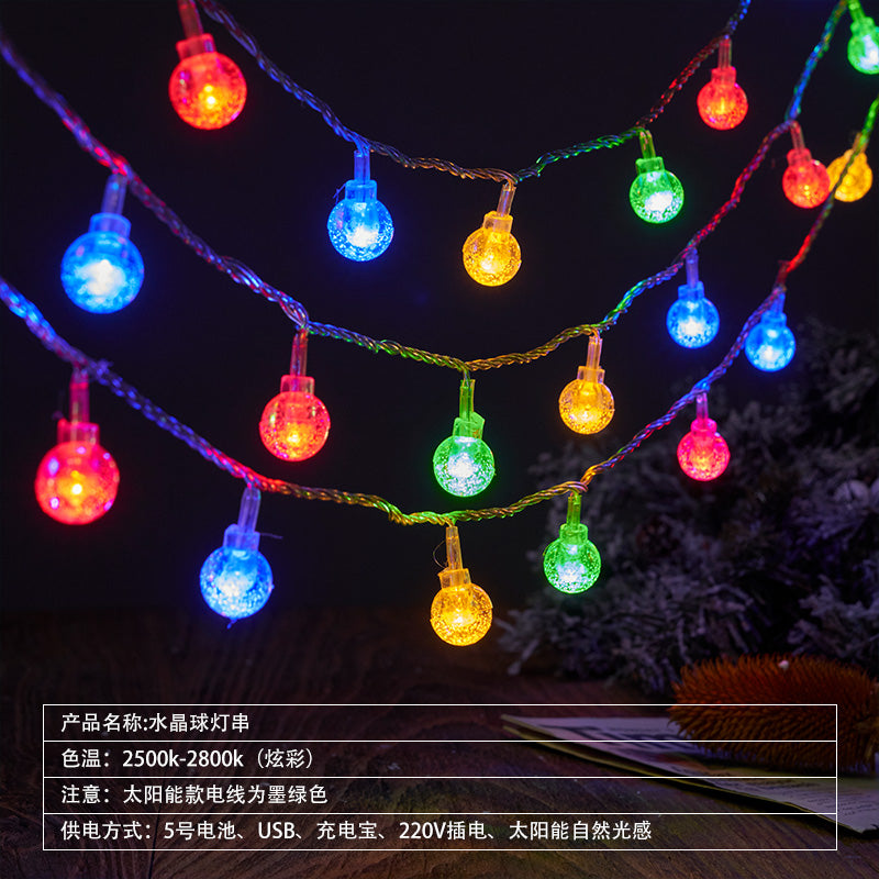Outdoor camping ambient light string tent arrangement hanging lights canopy small bulbs decorative lights with stall lights flashing lights string