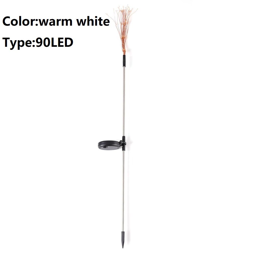 Solar Outdoor Light Outdoor Waterproof Solar Fireworks Lights 90/120/150 LED For Garden Lawn Landscape Lamp Holiday Light