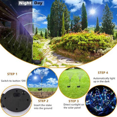 Solar Outdoor Light Outdoor Waterproof Solar Fireworks Lights 90/120/150 LED For Garden Lawn Landscape Lamp Holiday Light